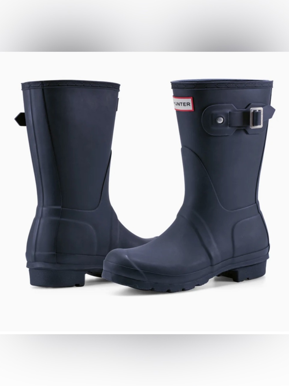 Hunter Women's Original Short Rain Boots in Navy, Size 10